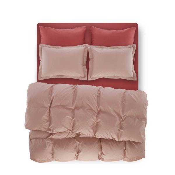 Penelope Bedroom Catrine Percale Easy Care Duvet Cover Set Dried Rose 240x260