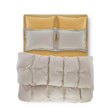 Penelope Bedroom Catrine Percale Easy Care Duvet Cover Set Light Gray 240x260 - Thumbnail