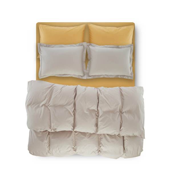 Penelope Bedroom Catrine Percale Easy Care Duvet Cover Set Light Gray 240x260