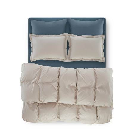 Penelope Bedroom Catrine Percale Easy Care Duvet Cover Set Light Gray 240x260 - Thumbnail
