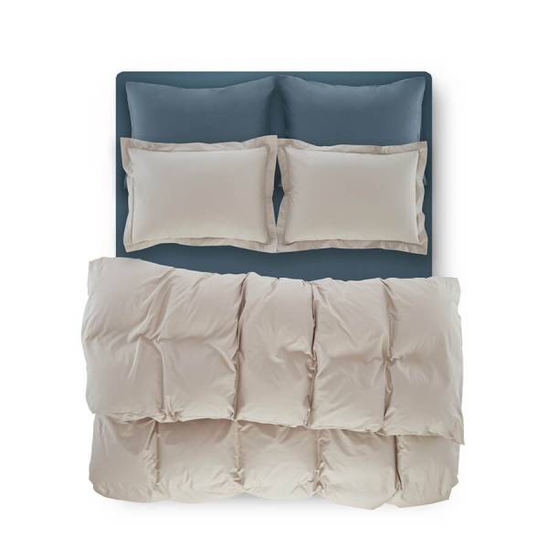 Penelope Bedroom Catrine Percale Easy Care Duvet Cover Set Light Gray 240x260