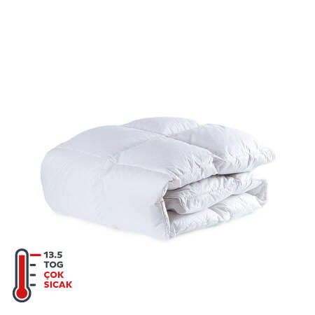 Penelope Gold 13.5 TOG Goose Down Duvet Single 155x215 cm - Thumbnail
