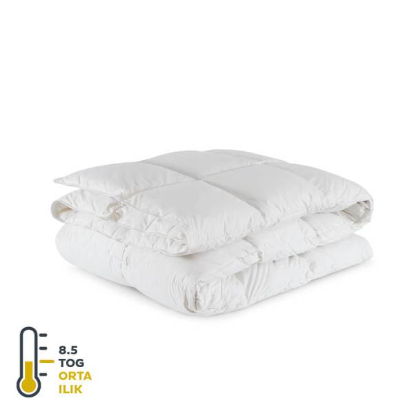 Penelope Gold 8,5 Tog Goose Down Duvet Single Person