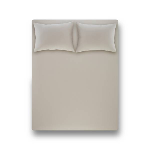 Penelope Laura Percale Easy Care Lastikli Çarşaf Seti Açık Gri 200X200+35