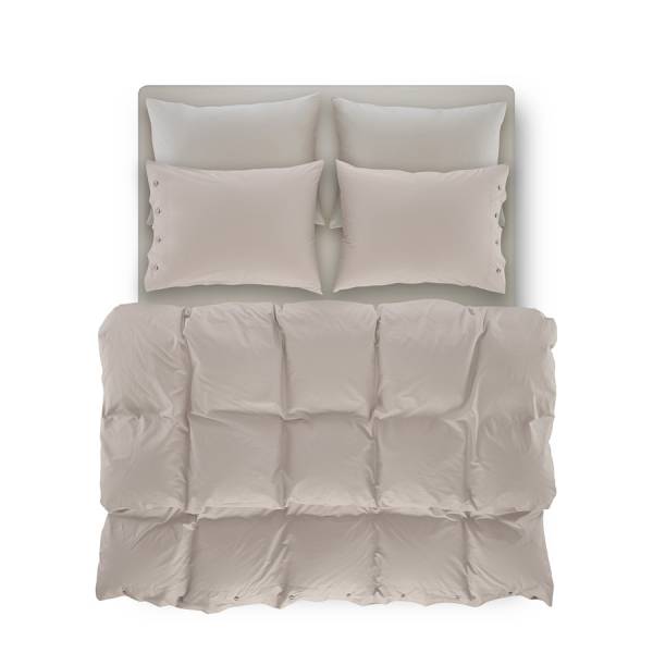 Penelope Laura Percale Easy Care Lastikli Çarşaf Seti Açık Gri 200X200+35