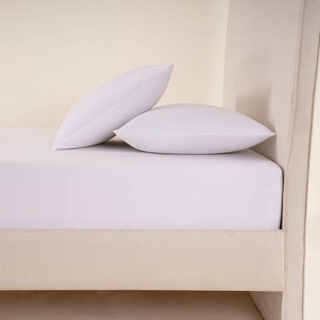 Penelope Laura Percale Easy Care Lastikli Çarşaf Seti Beyaz 160X200+35 - 