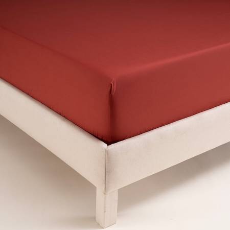 Penelope Laura Percale Easy Care Lastikli Çarşaf Seti Mercan 100X200+35 - 