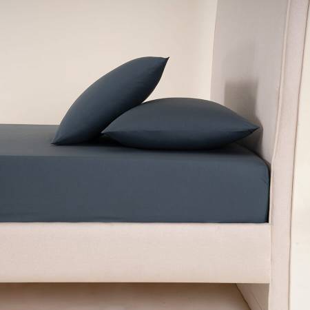 Penelope Laura Percale Easy Care Lastikli Çarşaf Seti Petrol 180X200+35 - 1