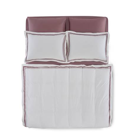 Penelope Lia Bed Sheet Set Mauve 260X280 - Thumbnail