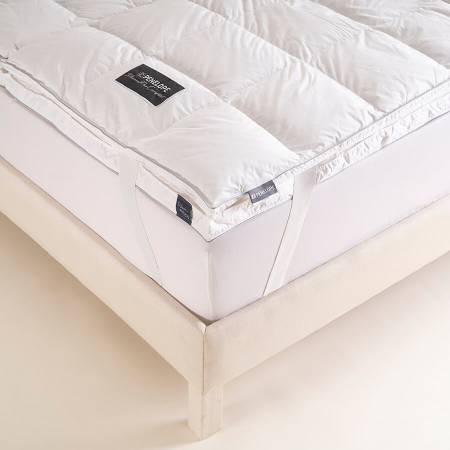 %100 Kaz Tüyü Dolgulu Fermuarlı 2'ye Ayrılabilen Topper 200x200 cm - Piume Pro Comfort - 1