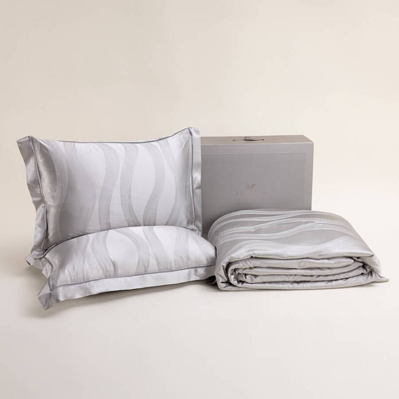 %100 Saf İpek Çift Kişilik Yorgan Seti - Pure Silk - 