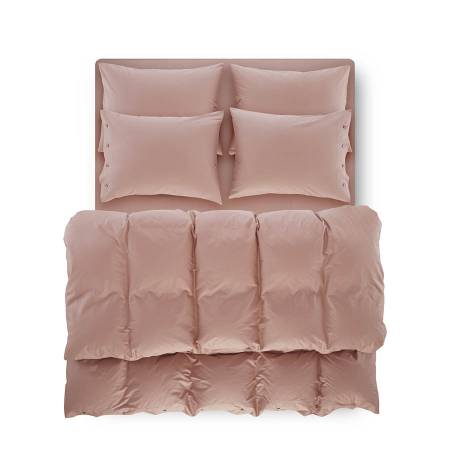 Serena Percale Easy Care Nevresim Seti Gül Kurusu 160x220 - 