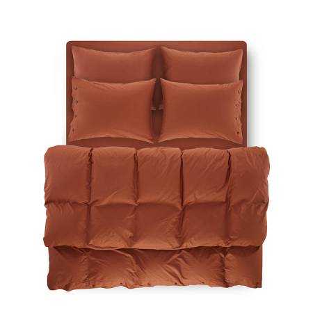 Serena Percale Easy Care Nevresim Seti Kiremit 220x240 - 