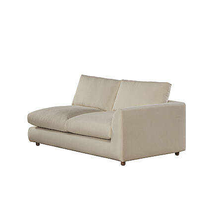 Sofa Plume 2’li Tek Kollu Sağ Köşe Modül 180 x 97 cm | Space Kumaş - Krem 