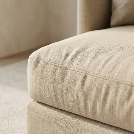 Sofa Plume 2’li Tek Kollu Sol Köşe Modül 180 x 97 cm | Space Kumaş - Beyaz Dokulu - 5