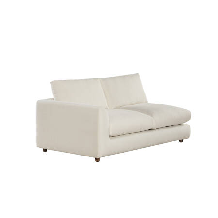 Sofa Plume 2’li Tek Kollu Sol Köşe Modül 180 x 97 cm | Space Kumaş - Beyaz Dokulu - 1