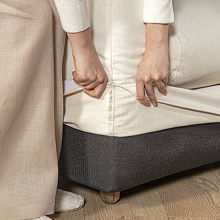 Sofa Plume 2’li Tek Kollu Sol Köşe Modül 180 x 97 cm | Space Kumaş - Gri - 11