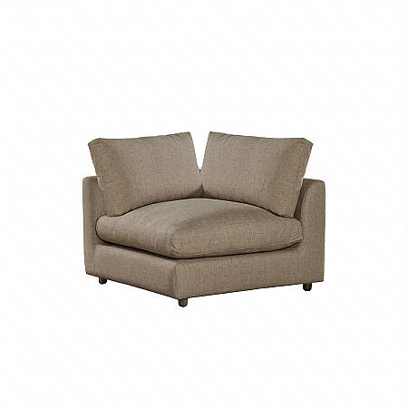 Sofa Plume Köşe Modül 98 x 97 cm | Plainfry Kumaş - Kahve Keten 