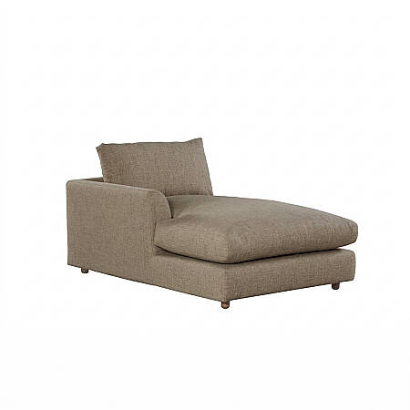 Sofa Plume Relax Sol Köşe Modül 98 x 170 cm | Plainfry Kumaş - Kahve Keten 