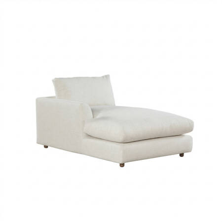 Sofa Plume Relax Sol Köşe Modül 98 x 170 cm | Plainfry Kumaş - Beyaz Keten 
