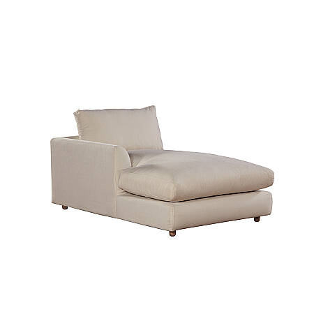 Sofa Plume Relax Sol Köşe Modül 98 x 170 cm | Plainfry Kumaş - Krem Dokulu 