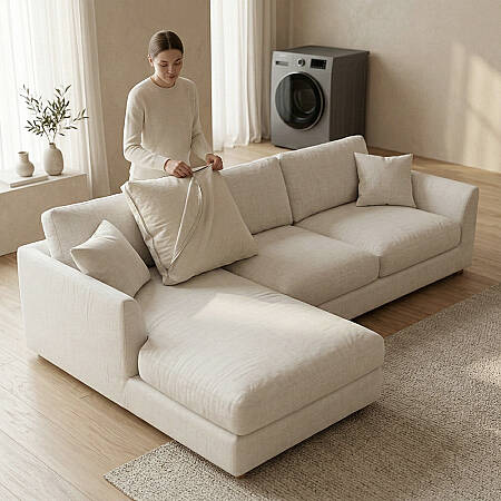 Sofa Plume Relax Sol Köşe Modül 98 x 170 cm | Space Kumaş - Gri - 3