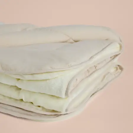 Tek Kişilik Çift Taraflı Welsoft Yorgan Krem 155x215 cm - Velour Serisi - 3