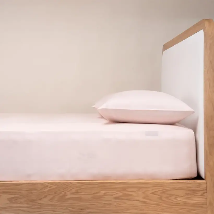 %100 TENCEL™ Lastikli Çarşaf Seti 100x200 cm Pudra - Celine Serisi - 